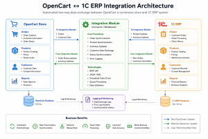 OpenCart & 1C ERP Integration System